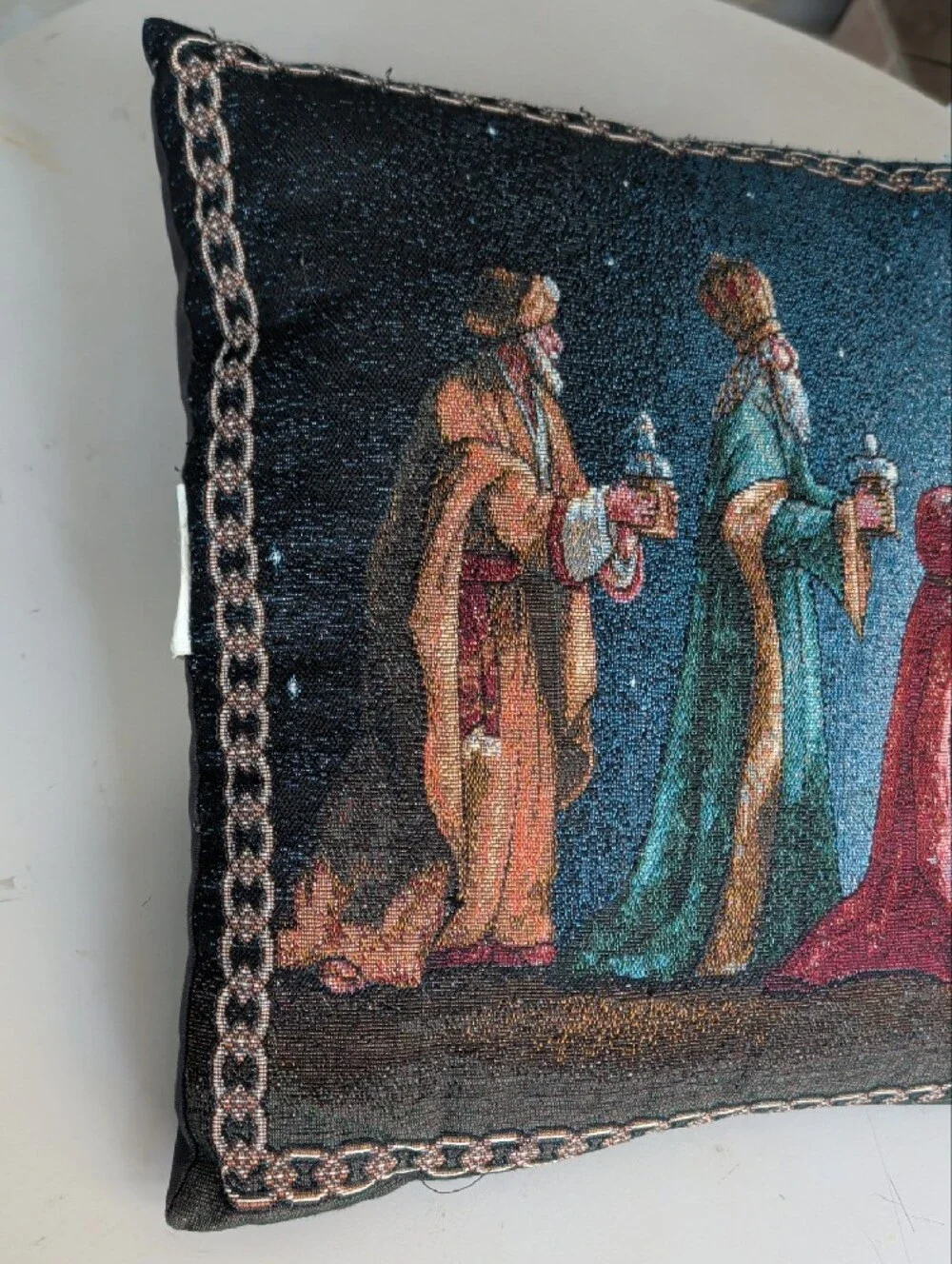 Mohawk Holiday Three Wise Men Decorative Pillow Multicolor Christmas Religious